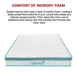Palermo Double 20cm Memory Foam and Innerspring Hybrid Mattress - Furniture > Mattresses