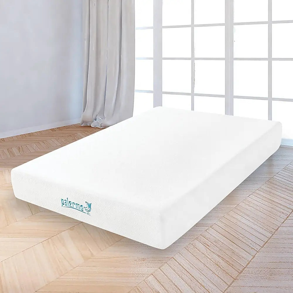 Palermo Double 25cm Gel Memory Foam Mattress - Dual-Layered - CertiPUR-US Certified - Furniture > Mattresses