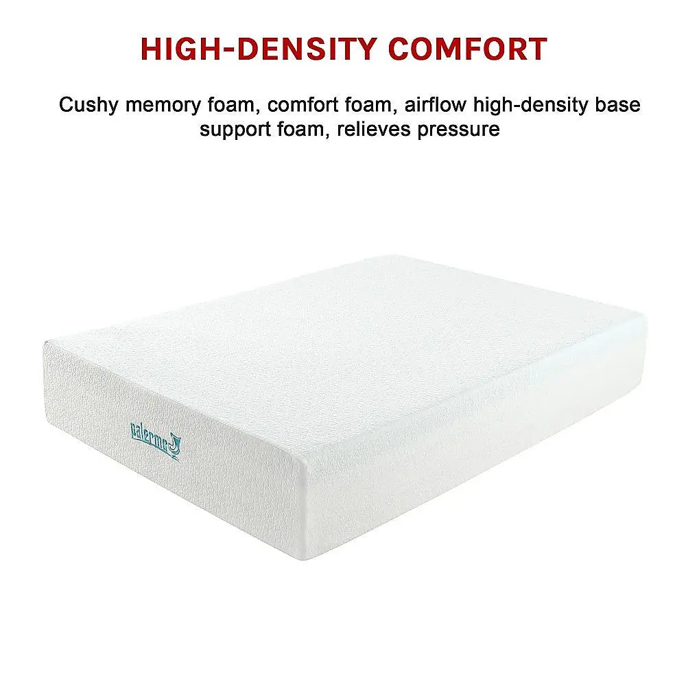 Palermo Double Mattress 30cm Memory Foam Green Tea Infused CertiPUR Approved - Furniture > Mattresses
