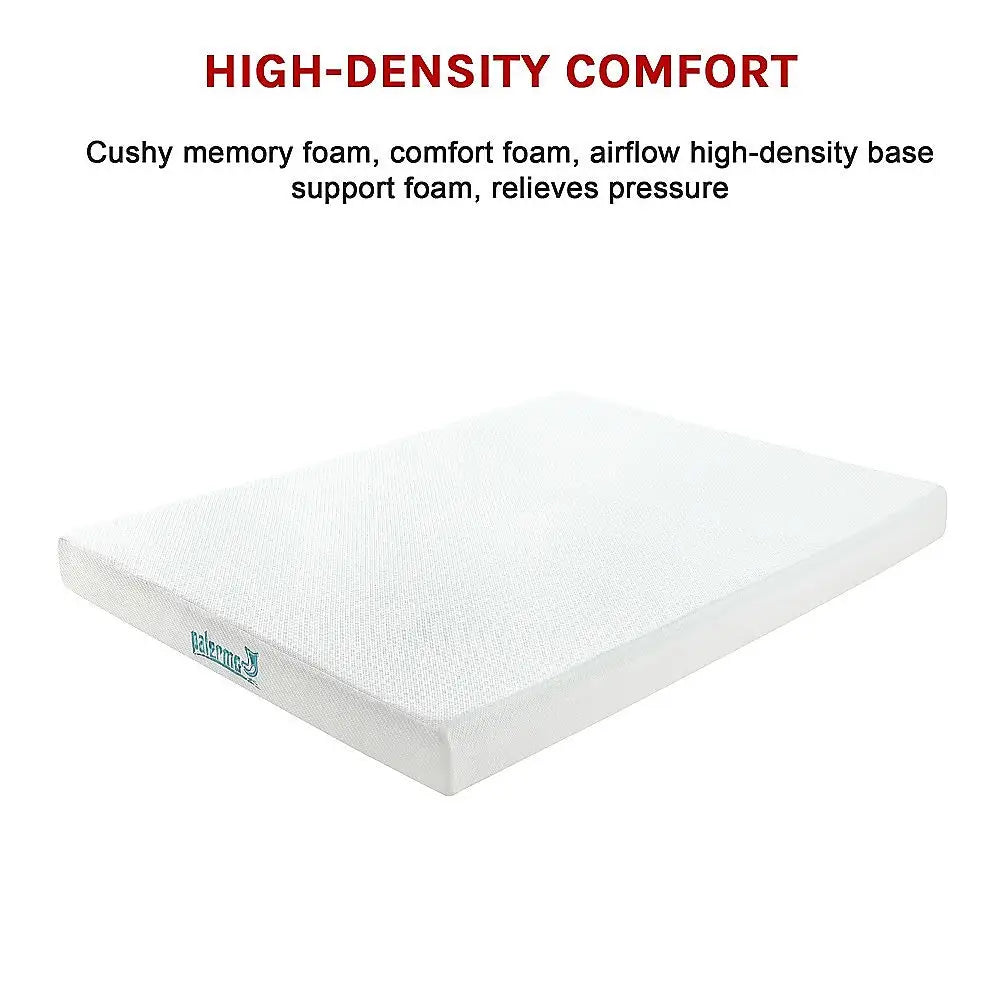 Palermo Double Mattress Memory Foam Green Tea Infused CertiPUR Approved - Furniture > Mattresses