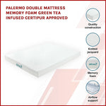 Palermo Double Mattress Memory Foam Green Tea Infused CertiPUR Approved - Furniture > Mattresses