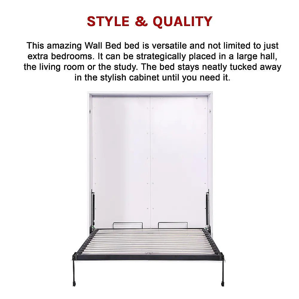 Palermo Double Size Wall Bed Diamond Edition - Furniture > Bedroom