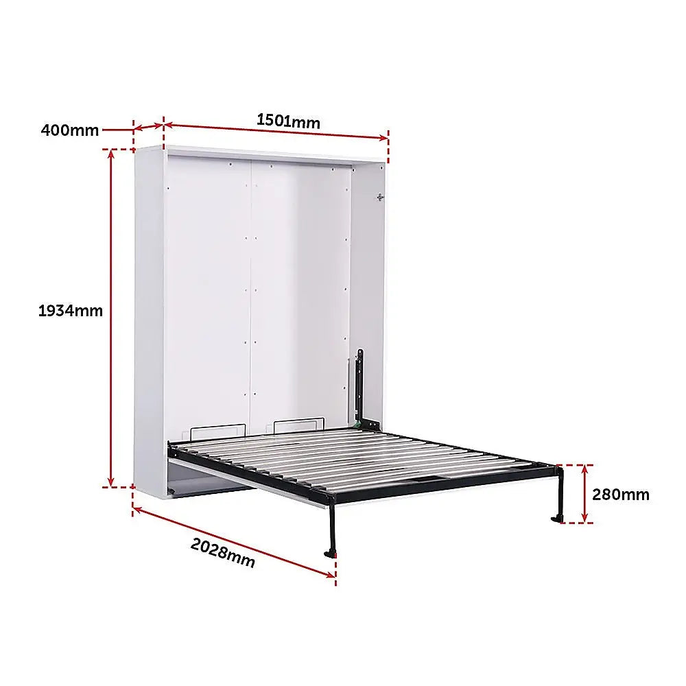 Palermo Double Size Wall Bed Diamond Edition - Furniture > Bedroom