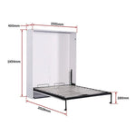 Palermo Double Size Wall Bed Diamond Edition - Furniture > Bedroom