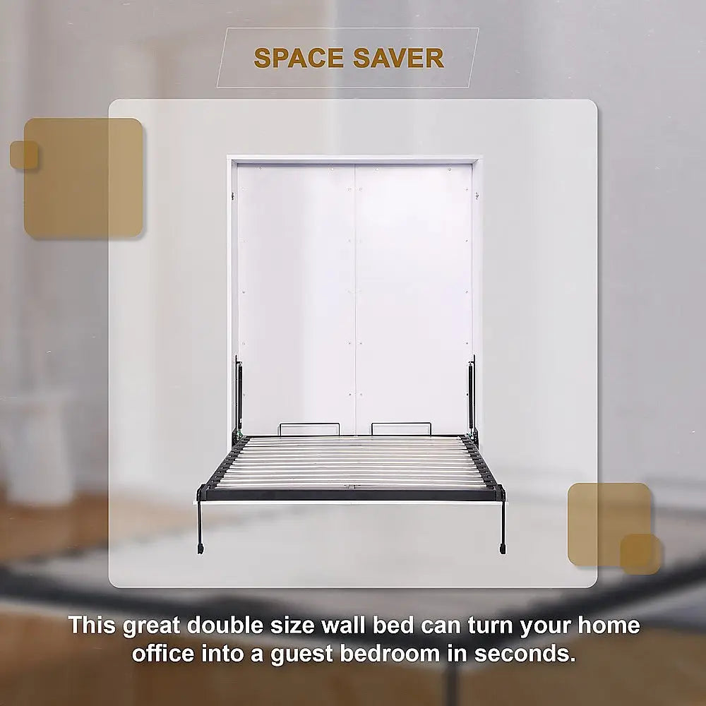 Palermo Double Size Wall Bed Diamond Edition - Furniture > Bedroom