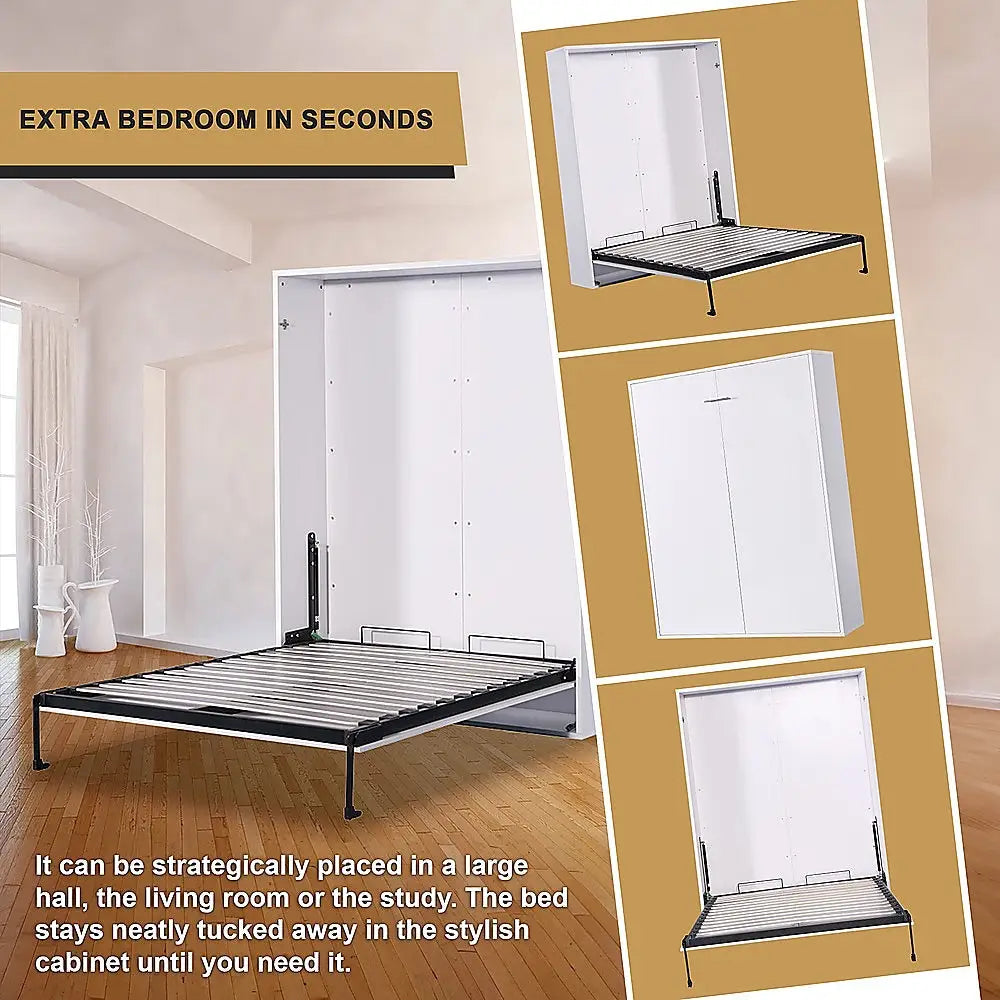 Palermo Double Size Wall Bed Diamond Edition - Furniture > Bedroom