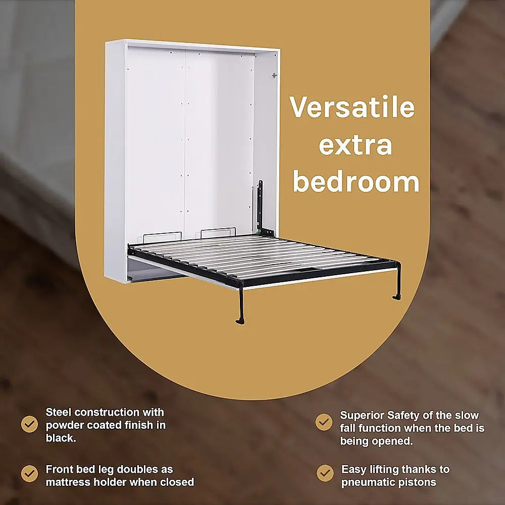 Palermo Double Size Wall Bed Diamond Edition - Furniture > Bedroom