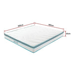 Palermo King 20cm Memory Foam and Innerspring Hybrid Mattress - Furniture > Mattresses