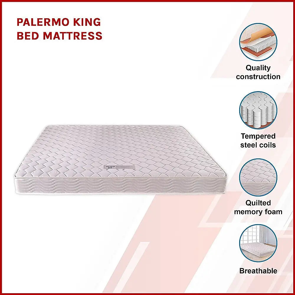 PALERMO King Bed Mattress - Furniture > Mattresses