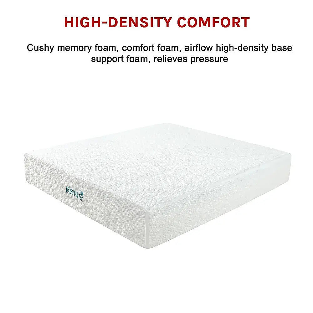 Palermo King Mattress 30cm Memory Foam Green Tea Infused CertiPUR Approved - Furniture > Mattresses