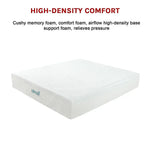 Palermo King Mattress 30cm Memory Foam Green Tea Infused CertiPUR Approved - Furniture > Mattresses