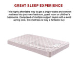 PALERMO King Single Bed Mattress - Furniture > Mattresses