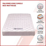 PALERMO King Single Bed Mattress - Furniture > Mattresses