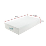 Palermo King Single Mattress 30cm Memory Foam Green Tea Infused CertiPUR Approved - Furniture > Mattresses