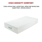 Palermo King Single Mattress 30cm Memory Foam Green Tea Infused CertiPUR Approved - Furniture > Mattresses