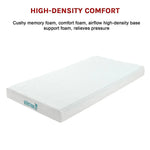 Palermo King Single Mattress Memory Foam Green Tea Infused CertiPUR Approved - Furniture > Mattresses