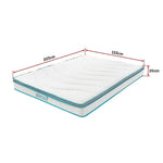 Palermo Queen 20cm Memory Foam and Innerspring Hybrid Mattress - Furniture > Mattresses