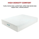 Palermo Queen Mattress 30cm Memory Foam Green Tea Infused CertiPUR Approved - Furniture > Mattresses