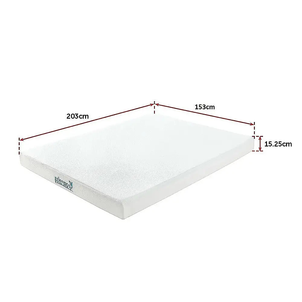 Palermo Queen Mattress Memory Foam Green Tea Infused CertiPUR Approved - Furniture > Mattresses
