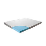 Palermo Queen Memory Foam Mattress Topper Cooling Gel Infused CertiPUR Approved - Furniture > Mattresses