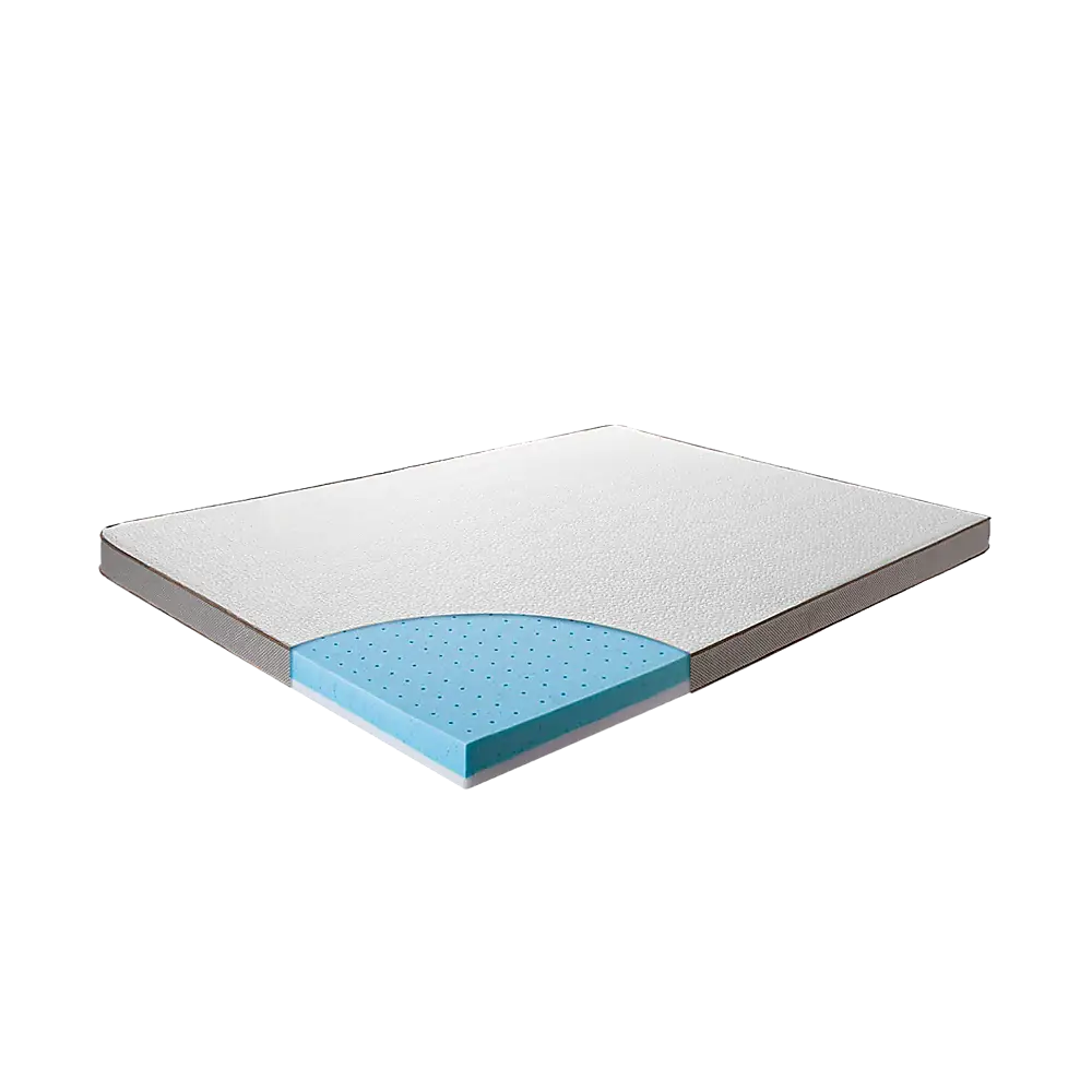 Palermo Queen Memory Foam Mattress Topper Cooling Gel Infused CertiPUR Approved - Furniture > Mattresses