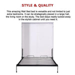 Palermo Queen Size Wall Bed Diamond Edition - Furniture > Bedroom