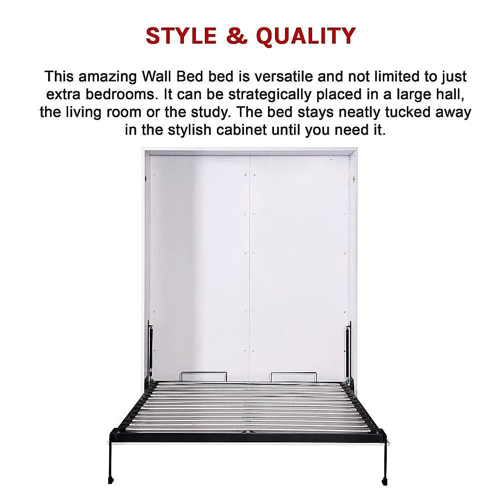 Palermo Queen Size Wall Bed Diamond Edition - Furniture > Bedroom