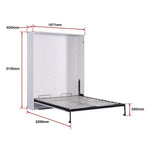 Palermo Queen Size Wall Bed Diamond Edition - Furniture > Bedroom