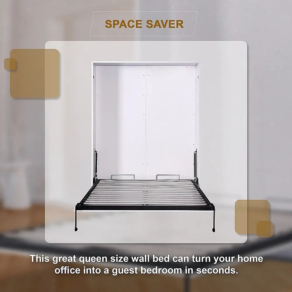 Palermo Queen Size Wall Bed Diamond Edition - Furniture > Bedroom