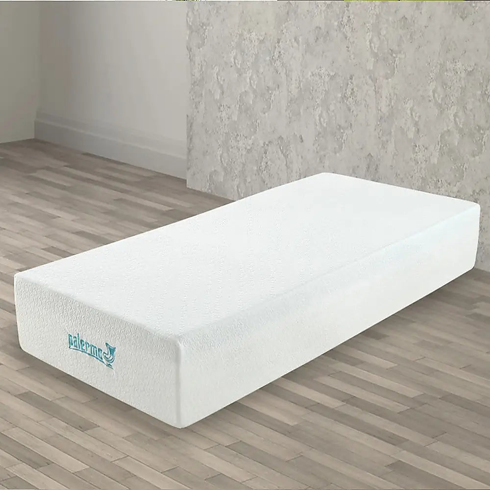 Palermo Single Mattress 30cm Memory Foam Green Tea Infused CertiPUR Approved - Furniture > Mattresses
