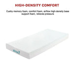 Palermo Single Mattress Memory Foam Green Tea Infused CertiPUR Approved - Furniture > Mattresses