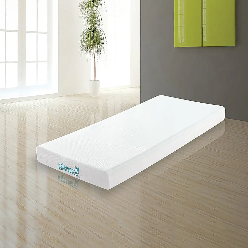 Palermo Single Mattress Memory Foam Green Tea Infused CertiPUR Approved - Furniture > Mattresses