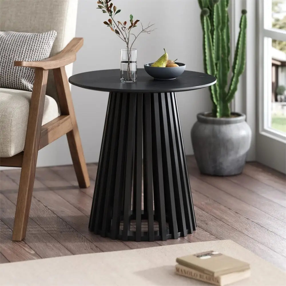 Palmer Charcoal Chic Side Table - Furniture > Living Room > Side Tables