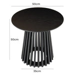 Palmer Charcoal Chic Side Table - Furniture > Living Room > Side Tables