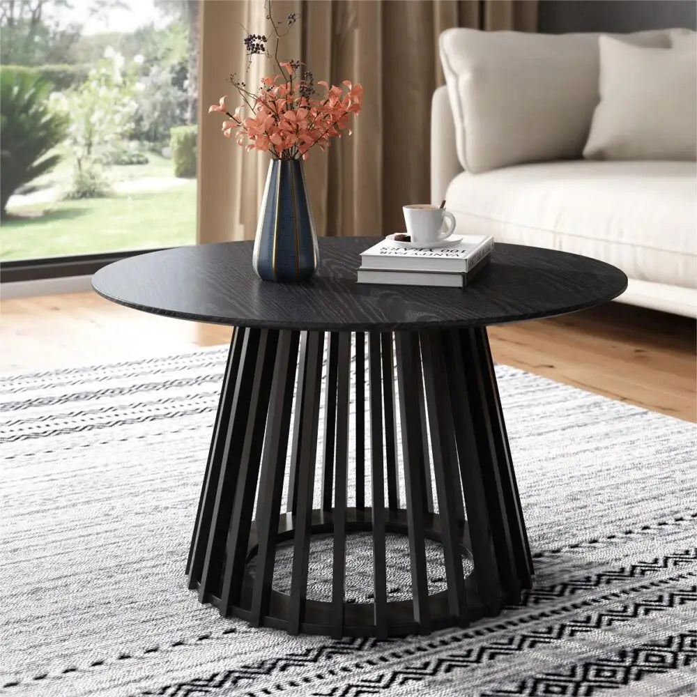 Palmer Slatted Sphere Coffee Table - Furniture > Living Room > Coffee Tables
