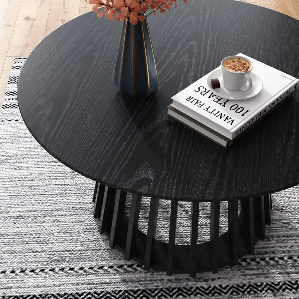 Palmer Slatted Sphere Coffee Table - Furniture > Living Room > Coffee Tables