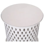 Pansy Wooden Round 50cm Side Table Sofa End Tables - White - Furniture > Living Room > Side Tables
