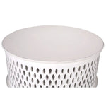 Pansy Wooden Round 80cm Coffee Table - White - Furniture > Living Room