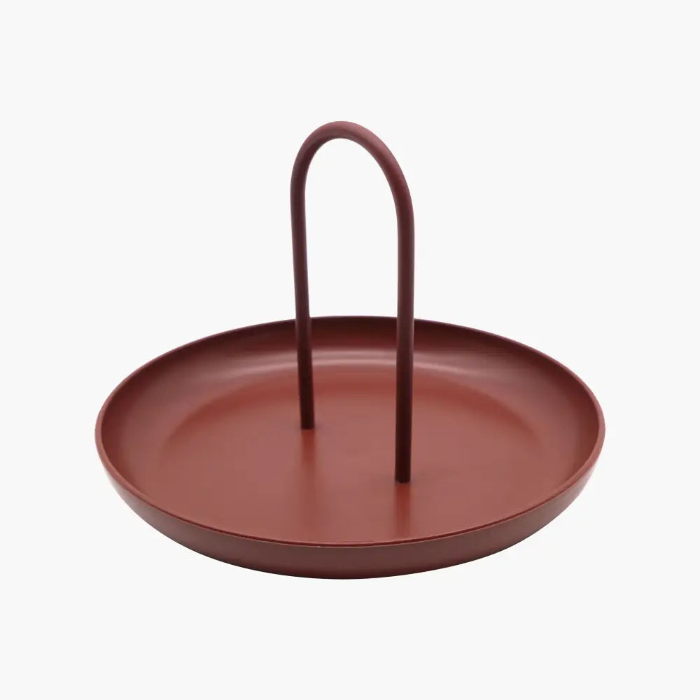 Parthenon Matte Burgundy Tray - Home & Garden > Decor