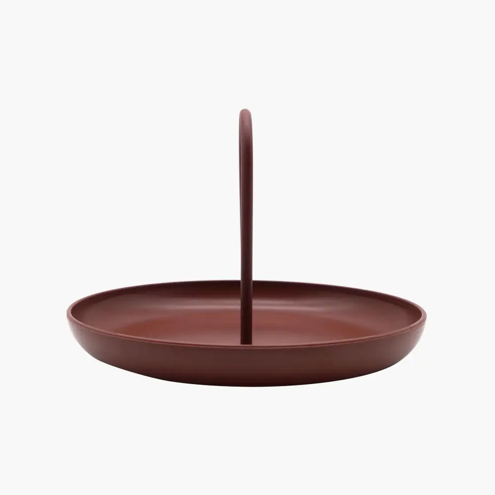 Parthenon Matte Burgundy Tray - Home & Garden > Decor