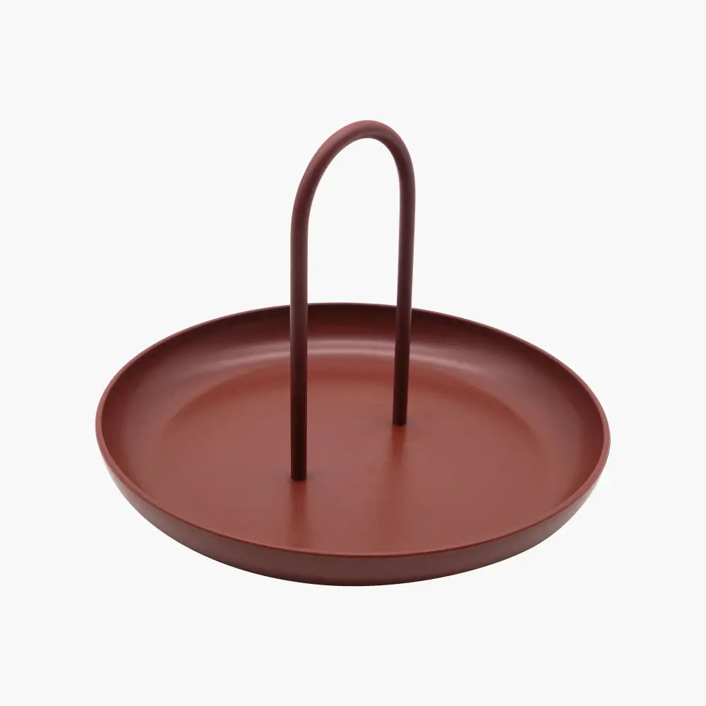 Parthenon Matte Burgundy Tray - Home & Garden > Decor