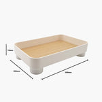 Parthenon White Square Tray - Home & Garden > Decor