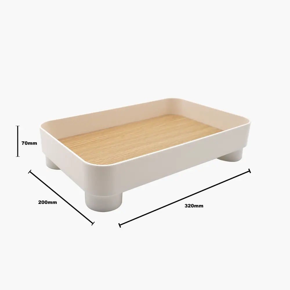 Parthenon White Square Tray - Home & Garden > Decor