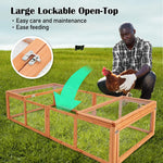 Paw Mate Chicken Coop Rabbit Hutch Extension Run 180 x 90 x 48cm Runey - Pet Care > Coops & Hutches > Coop & Hutch