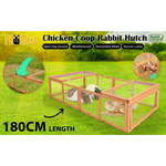 Paw Mate Chicken Coop Rabbit Hutch Extension Run 180 x 90 x 48cm Runey - Pet Care > Coops & Hutches > Coop & Hutch