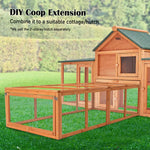 Paw Mate Chicken Coop Rabbit Hutch Extension Run 180 x 90 x 48cm Runey - Pet Care > Coops & Hutches > Coop & Hutch
