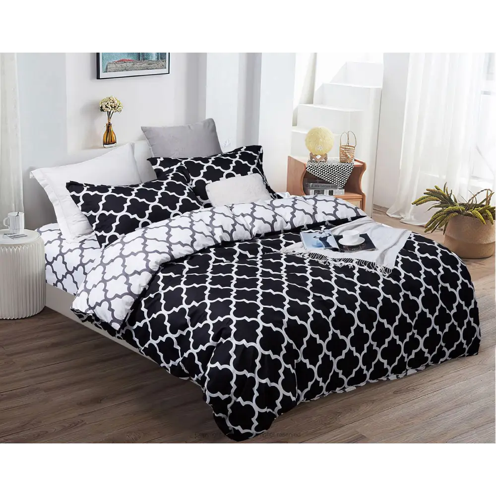 Pendall King Size Quilt/Duvet Cover Set - Home & Garden > Bedding