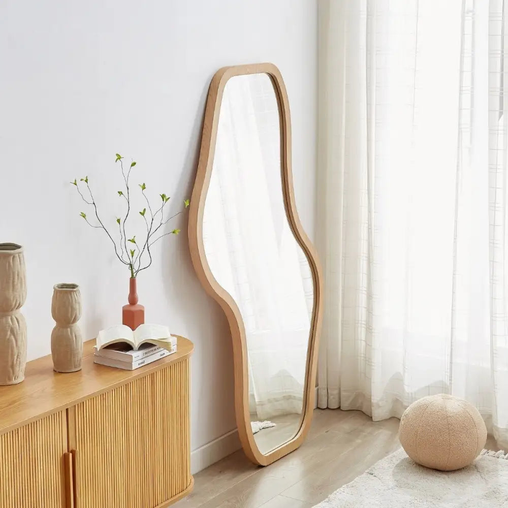 Penny Natural Modern Mirror - Home & Garden > Decor > Mirrors