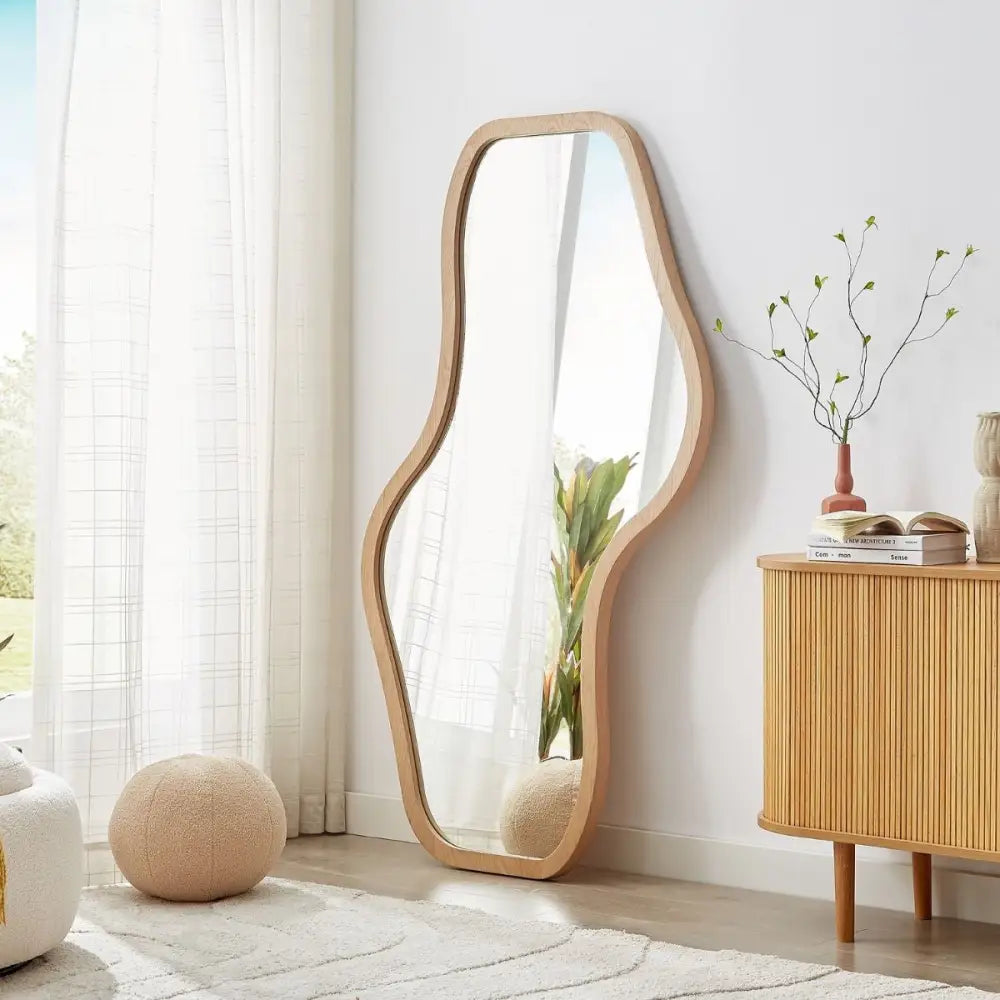Penny Natural Modern Mirror - Home & Garden > Decor > Mirrors