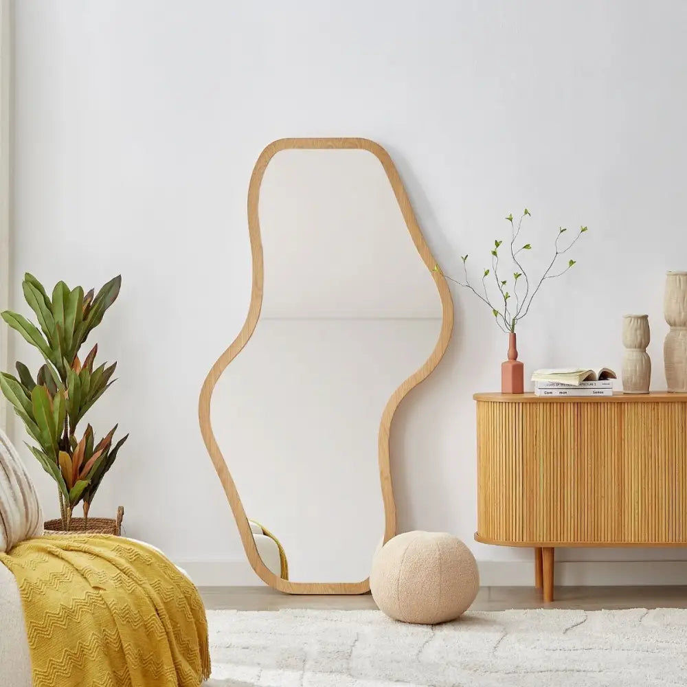 Penny Natural Modern Mirror - Home & Garden > Decor > Mirrors